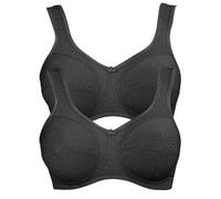 ANITA Women's Non-Wired Cotton Rich Bra 5427 (Pack of 2) Black 42 H
