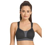 Anita Women's Non-Wired Sports Bra X Back 5537 Black/Anthracite 34 E