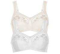 Anita Women's Pack of 2 Non-Wired Comfort Bra Safina 5448 Crystal - White 44F