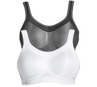 Anita Women's Pack of 2 Non-Wired Sports Bra Momentum 5529 Black-White 42F