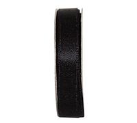 Anita's 3m Glitter Satin Jet Black Coloured Ribbon, Ideal Fabric For Crafting, Gift Wrapping, Hair, Sewing, And Curling For Balloons And Gifts, Ribbons Are A Great Craft Item To Have In Craft Stash
