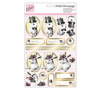 Anita's A4 A Victorian Easter Foiled Decoupage Sheet, Accessories Supplies For Craft, Paper Craft, Scrapbooking, Card Making, Origami, Ideal for Adult Craft, Adds Textured Pattern To Craft Projects