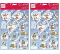 Anita's A4 Animals in The Snow Foiled Decoupage Sheet - Accessories Supplies for Scrapbooking, Card Making, Origami - Ideal for Adult Craft, Adds Textured Pattern to Craft Projects (Pack of 2)