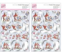 Anita's A4 Bear Delights Foiled Decoupage Sheet, Accessories Supplies for Craft, Paper Craft, Scrapbooking, Card Making, Origami, Ideal for Adult Craft, Adds Textured Pattern to Craft Projects
