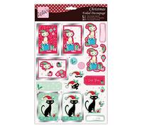 Anita's A4 Christmas Cats Decoupage Sheet, Accessories Supplies For Craft, Paper Craft, Scrapbooking, Card Making, Origami, Ideal for Adult Craft, Adds Textured Pattern To Craft Projects