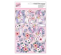 Anita's A4 Congratulations Boquet Foiled Decoupage Sheet, Accessories Supplies For Craft, Paper Craft, Scrapbooking, Card Making, Origami, Ideal for Adult Craft, Adds Textured Pattern To Crafts