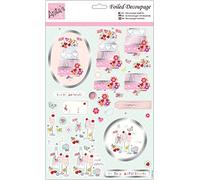 Anita's A4 Fizz & Cakes Coloured Decoupage Sheet, Accessories Supplies For Craft, Paper Craft, Scrapbooking, Card Making, Origami, Ideal for Adult Craft, Adds Textured Pattern To Craft Projects
