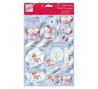 Anita's A4 Foiled Snowman Hugs Decoupage Sheet, Accessories Supplies For Craft, Paper Craft, Scrapbooking, Card Making, Origami, Ideal for Adult Craft, Adds Textured Pattern To Craft Projects