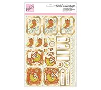Anita's A4 It's A Hoot Foiled Decoupage Sheet, Accessories Supplies For Craft, Paper Craft, Scrapbooking, Card Making, Origami, Ideal for Adult Craft, Adds Textured Pattern To Craft Projects