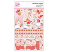 Anita's A4 Puppy Love Foiled Decoupage Sheet, Accessories Supplies For Craft, Paper Craft, Scrapbooking, Card Making, Origami, Ideal for Adult Craft, Adds Textured Pattern To Craft Projects