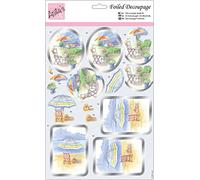 Anita's A4 Seat In The Sun Coloured Foiled Decoupage Sheet, Accessories Supplies For Craft, Paper Craft, Scrapbooking, Card Making, Origami, Ideal for Adult Craft, Adds Textured Pattern To Crafts