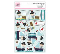 Anita's A4 Shiver Me Timbers Foiled Decoupage Sheet, Accessories Supplies For Craft, Paper Craft, Scrapbooking, Card Making, Origami, Ideal for Adult Craft, Adds Textured Pattern To Craft Projects