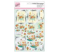 Anita's A4 Spring Has Sprung Decoupage Sheet, Accessories Supplies For Craft, Paper Craft, Scrapbooking, Card Making, Origami, Ideal for Adult Craft, Adds Textured Pattern To Craft Projects