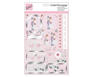Anita's A4 True Love Decoupage Sheet, Accessories Supplies For Craft, Paper Craft, Scrapbooking, Card Making, Origami, Ideal for Adult Craft, Adds Textured Pattern To Craft Projects