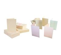 Anita's A6 Card and Envelope, Pack of 100, Cream &A6 Card and Envelope, Pack of 50, Pastel Pearlescent