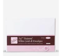 Anita's : Cards and Envelopes : 5x7in : Pack of 20 : Textured White