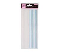 Anitas Glitterations 3D Border Stickers, White & Pale Blue For Scrapbooking, Card Making, Kids Play, Homework, Art, Craft, Embelish, Decorative, Paper, Card, Glass, Metal, Plastic, Foam