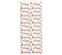 Anitas Glitterations Stickers, Happy Birthday, Gold, For Scrapbooking, Card Making, Kids Play, Homework, Art, Craft, Embelish, Decorative, Paper, Card, Glass, Metal, Plastic, Foam