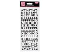 Anitas Glitterations Stickers, Upper Case Alphabet, Black, For Scrapbooking, Card Making, Kids Play, Homework, Art, Craft, Embelish, Decorative, Paper, Card, Glass, Metal, Plastic, Foam