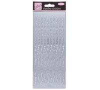 Anitas Outline Stickers, Birthday Best Wishes, Silver, For Scrapbooking, Card Making, Kids Play, Homework, Art, Craft, Embelish, Decorative, Paper, Card, Glass, Metal, Plastic, Foam