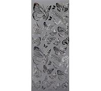 Anitas Outline Stickers, Butterfly, Silver, For Scrapbooking, Card Making, Kids Play, Homework, Art, Craft, Embelish, Decorative, Paper, Card, Glass, Metal, Plastic, Foam