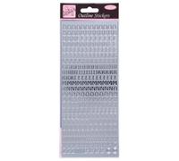 Anitas Outline Sticker Capital Letters Silver, Silver