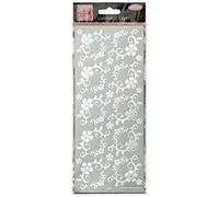 Anitas Outline Stickers, Fanciful Floral Corners, Silver, For Scrapbooking, Card Making, Kids Play, Homework, Art, Craft, Embelish, Decorative, Paper, Card, Glass, Metal, Plastic, Foam