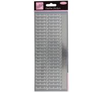 Anitas Outline Stickers, Handmade By, Silver, For Scrapbooking, Card Making, Kids Play, Homework, Art, Craft, Embelish, Decorative, Paper, Card, Glass, Metal, Plastic, Foam