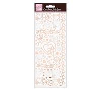 Anita's for Scrapbooking, Making, Kids Play, Homework, Art, Craft, Embelish, Decorative, Paper, Card, Glass, Metal, Plastic, Foam, Rose Gold on White, Single Pack
