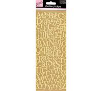 Anitas Outline Stickers, Mixed Serif Alphabets, Gold, For Scrapbooking, Card Making, Kids Play, Homework, Art, Craft, Embelish, Decorative, Paper, Card, Glass, Metal, Plastic, Foam