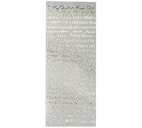 Anitas Outline Stickers, Relative Messages, Silver, For Scrapbooking, Card Making, Kids Play, Homework, Art, Craft, Embelish, Decorative, Paper, Card, Glass, Metal, Plastic, Foam