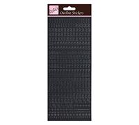 Anitas Outline Stickers, Small Numbers, Black, For Scrapbooking, Card Making, Kids Play, Homework, Art, Craft, Embelish, Decorative, Paper, Card, Glass, Metal, Plastic, Foam