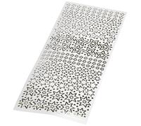 Anitas Outline Stickers, Sparkling Stars, Silver on White, For Scrapbooking, Card Making, Kids Play, Homework, Art, Craft, Embelish, Decorative, Paper, Card, Glass, Metal, Plastic, Foam