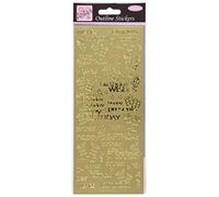 Anitas Outline Stickers, Special Birthday Wishes, Gold, For Scrapbooking, Card Making, Kids Play, Homework, Art, Craft, Embelish, Decorative, Paper, Card, Glass, Metal, Plastic, Foam