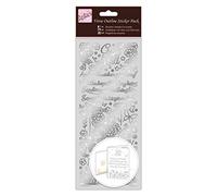 Anitas Outline Stickers, Verses, Get Well, Silver, For Scrapbooking, Card Making, Kids Play, Homework, Art, Craft, Embelish, Decorative, Paper, Card, Glass, Metal, Plastic, Foam