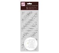 Anitas Outline Stickers, Verses, Mum, Silver, For Scrapbooking, Card Making, Kids Play, Homework, Art, Craft, Embelish, Decorative, Paper, Card, Glass, Metal, Plastic, Foam