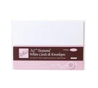 Anita's Plain, Blank Cards & Envelopes, 5 x 7, White, Pack of 20, 240gsm, for Home, Wedding, Birthday, Christmas, Thank You, Art & Craft, Scrapbooking Supplies, Baby Shower, Card Making