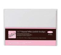 Anita's Plain, Blank Cards & Envelopes, 5 x 7", White, Pack of 50, 240gsm, for Home, Wedding, Birthday, Christmas, Thank You, Art & Craft, Scrapbooking Supplies, Baby Shower, Card Making