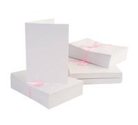 Anita's Plain Blank Cards & Envelopes A6 White Pack of 100 for Home Wedding Birthday Christmas Thank You Art & Craft Scrapbooking Supplies Baby Shower Card Making