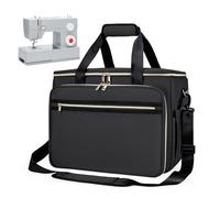 Anitor Sewing Machine Carrying Case with Removable Bottom Padding. Sewing Machine Bag Fits Most Standard Sewing Machines and Storage Sewing Accessories, Singer, Brother, Janome, Black