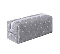 Aniute Large Capacity Canvas Pencil Case for Students Cute Aesthetic Pen Pouch Stationery Organizer Bag for School Portable Makeup Bag for Daily Use Kawaii Pencil Box for Girls Teens Kids (Canvas-H)