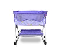 ANIVIA Doll Bed Furniture 2 Function, Doll Bed and Doll Swings Together with Fabric Cloth for 18 inches American Girl Dolls - Purple
