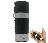 AniWorld Pocket 7x18 Mini Monocular with Distance Mark Handheld Small Tiny Telescope Monoscope, Range Finder Portable Spotting Scopes for Golf Playing Target Shooting
