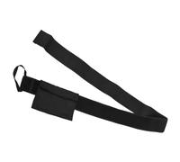 Aniyaa 1 Piece Peritoneal Dialysis Belt PD Catheter Holder with Mesh Pouch Black Polyester for Tube Feeding Tube Peg Tubing Transfer Set Fixation