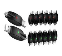 Aniyaa 14 Smart USB Charger Cable with LED Indicator,510 Threaded Battery Charger,Intelligent Overcharge Protection USB Adapter