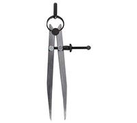 Aniyaa 6 Inch Adjustable Lockable Steel Divider Wing Leather Compass