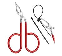 Aniyaa Cable Tie Opener Zip Tie Cable Tie Remover Tool Stainless Steel Zip Tie Cutter Tool with Silicone Handle