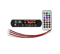 Aniyaa DC 5V 2X3W 6W Amplifier Decoder Board Bluetooth V5.0 Car MP3 Player USB Recording Module FM AUX Radio for Speaker