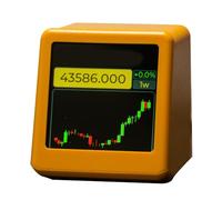 Aniyaa For BitCoin Cryptocurrency Display Stocks,Currency Exchange Rate,Price Tracker Ticker Weather Time Clock C