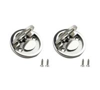 Aniyaa Professional Marine Round Flat Pull Lift Ring Handle Hatch Lock Locker Cabinet Hardware Accessories